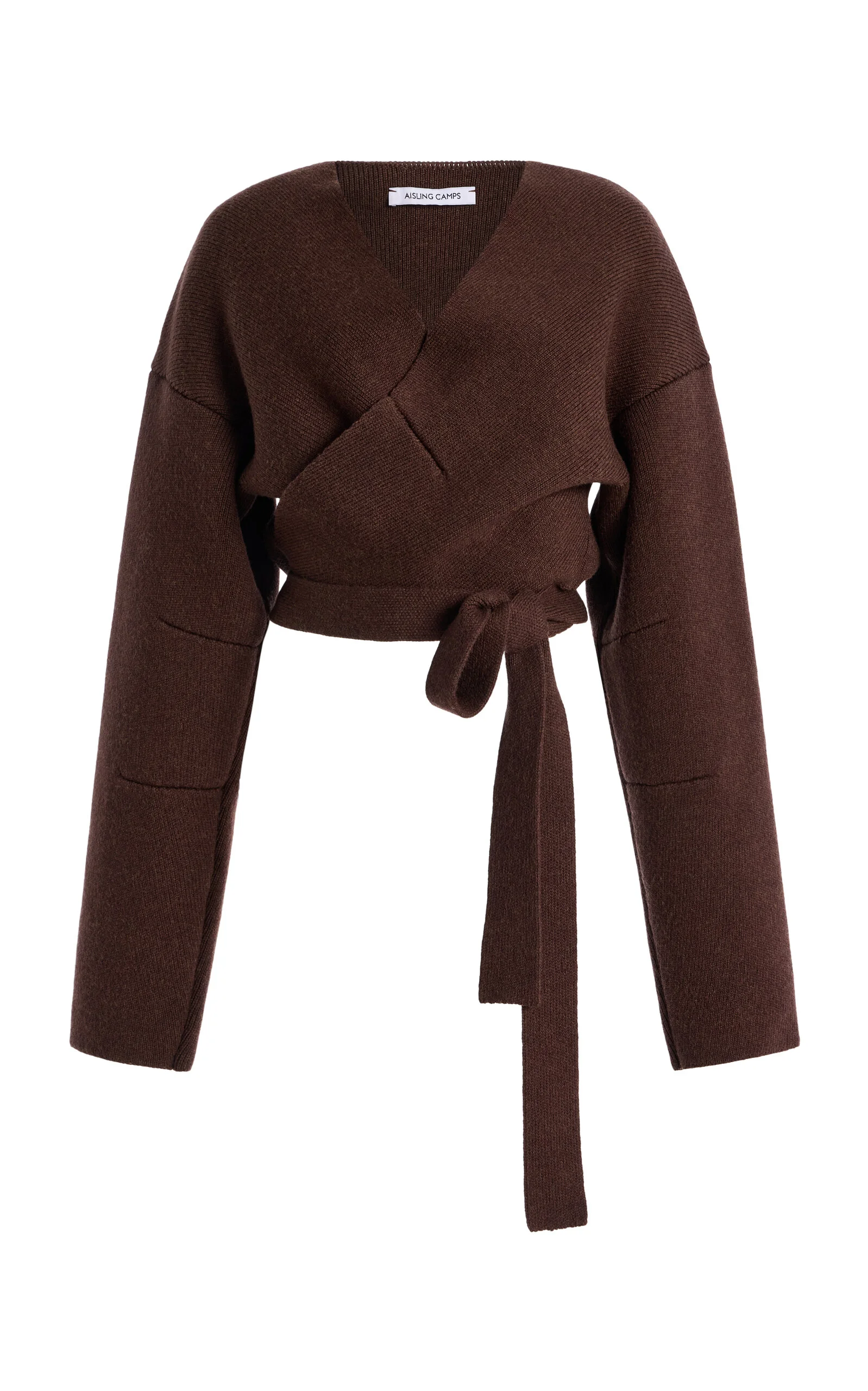 Wool Wrap Jacket brown - 1