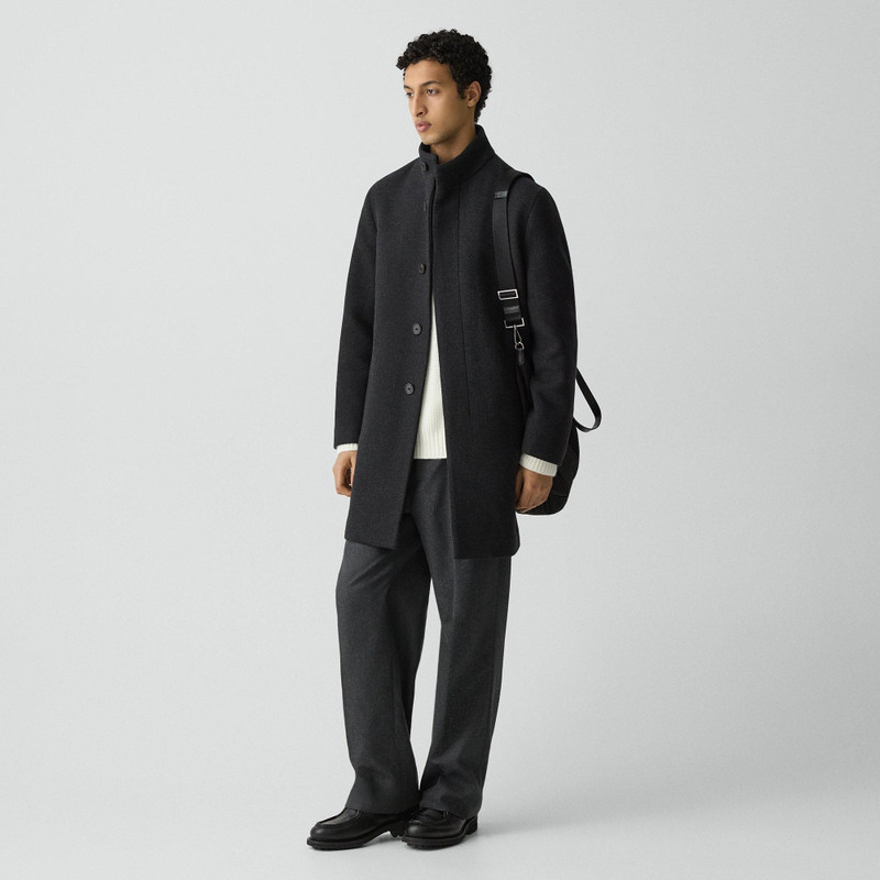 Belvin Coat in Textured Wool-Blend Melton 3
