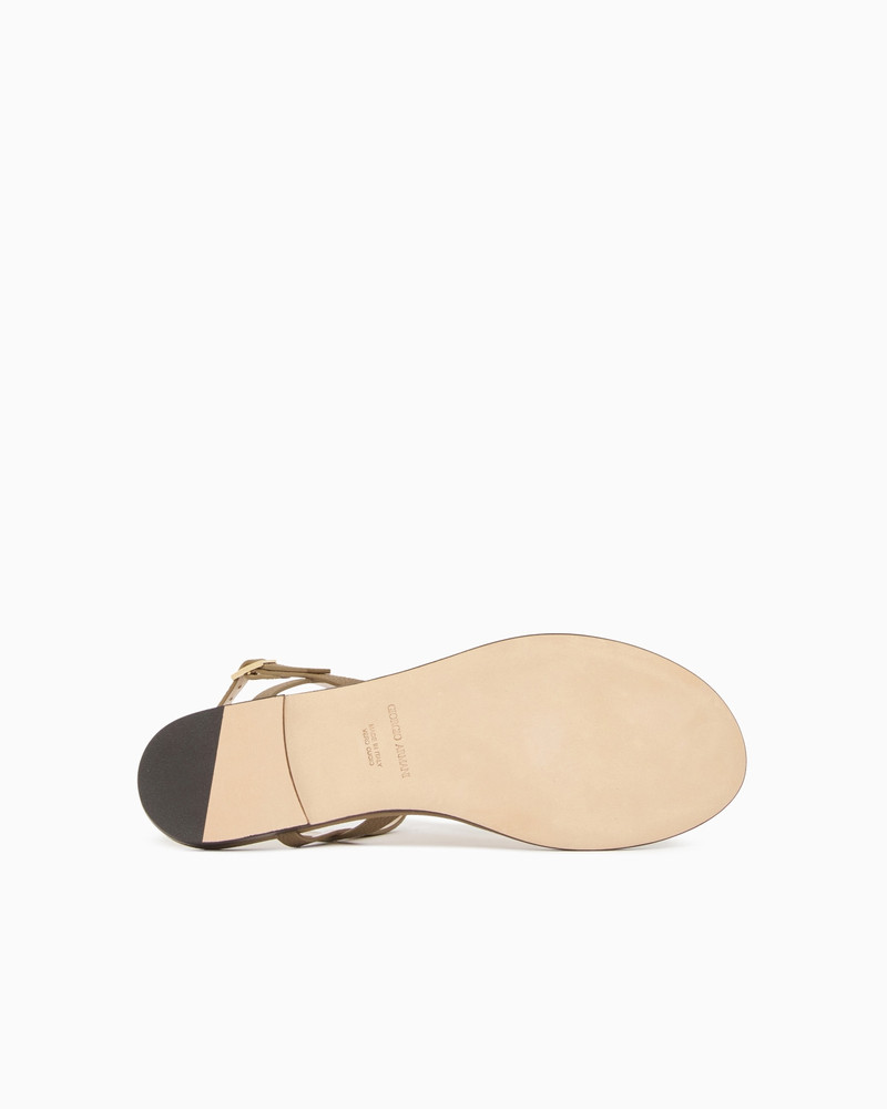 LEATHER FLAT THONG SANDALS 6