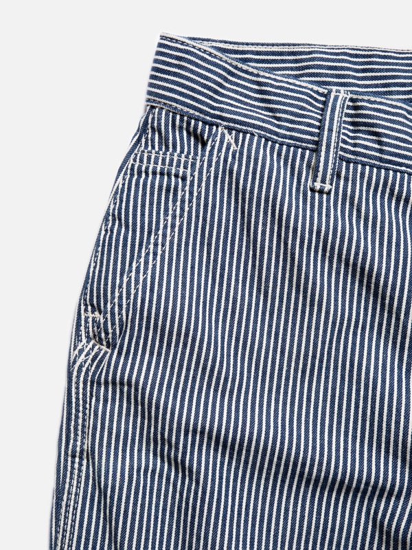 Stina Hickory Striped Pants Blue/Offwhite - 7