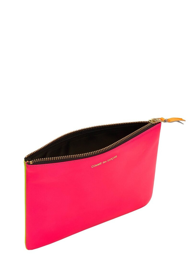 Comme Des Garçons SUPER NEON LEATHER POUCH outlook