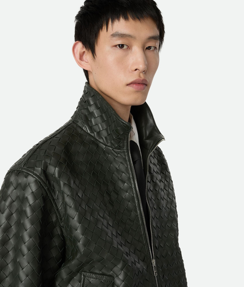 Intrecciato Leather Blouson 4