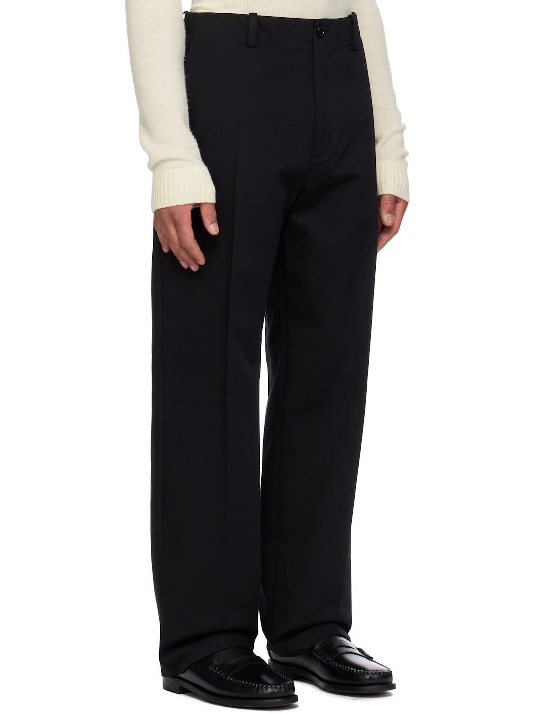 Moncler x FRGMT Hiroshi Fujiwara Black Cotton Gabardine Trousers - 2