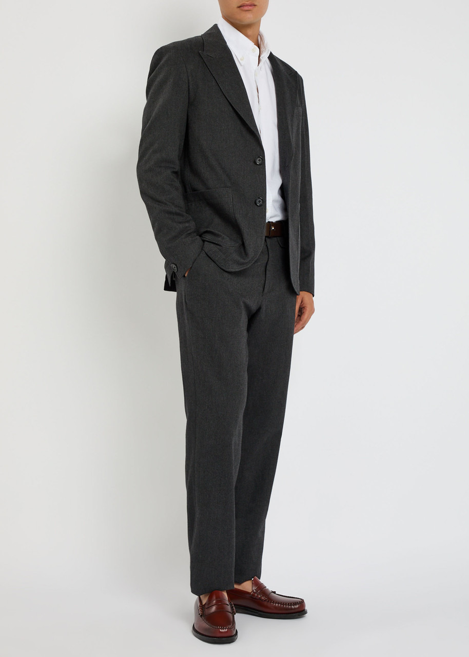 Oliver Spencer Mansfield Herringbone Cotton and Wool-blend Blazer - 4