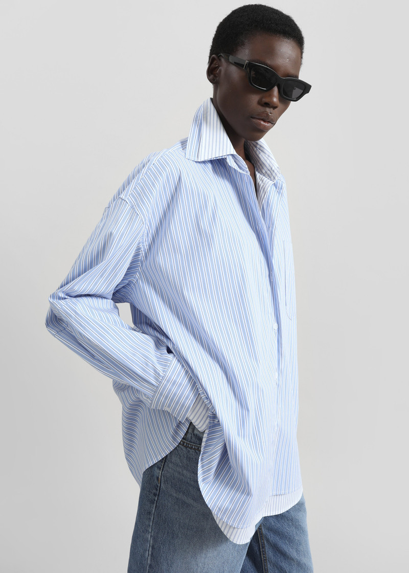 Lienz Double Shirt - Blue/White Stripe 5