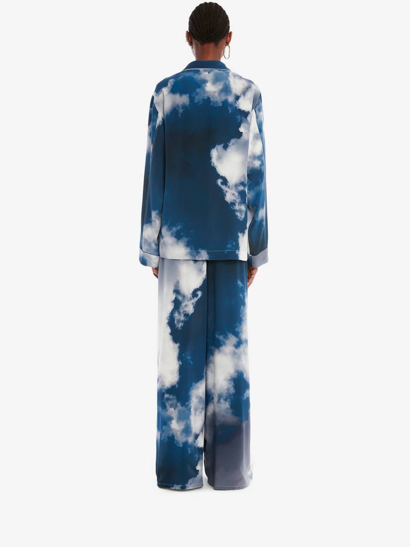 Blue Sky Pyjama Trouser in Blue - 4