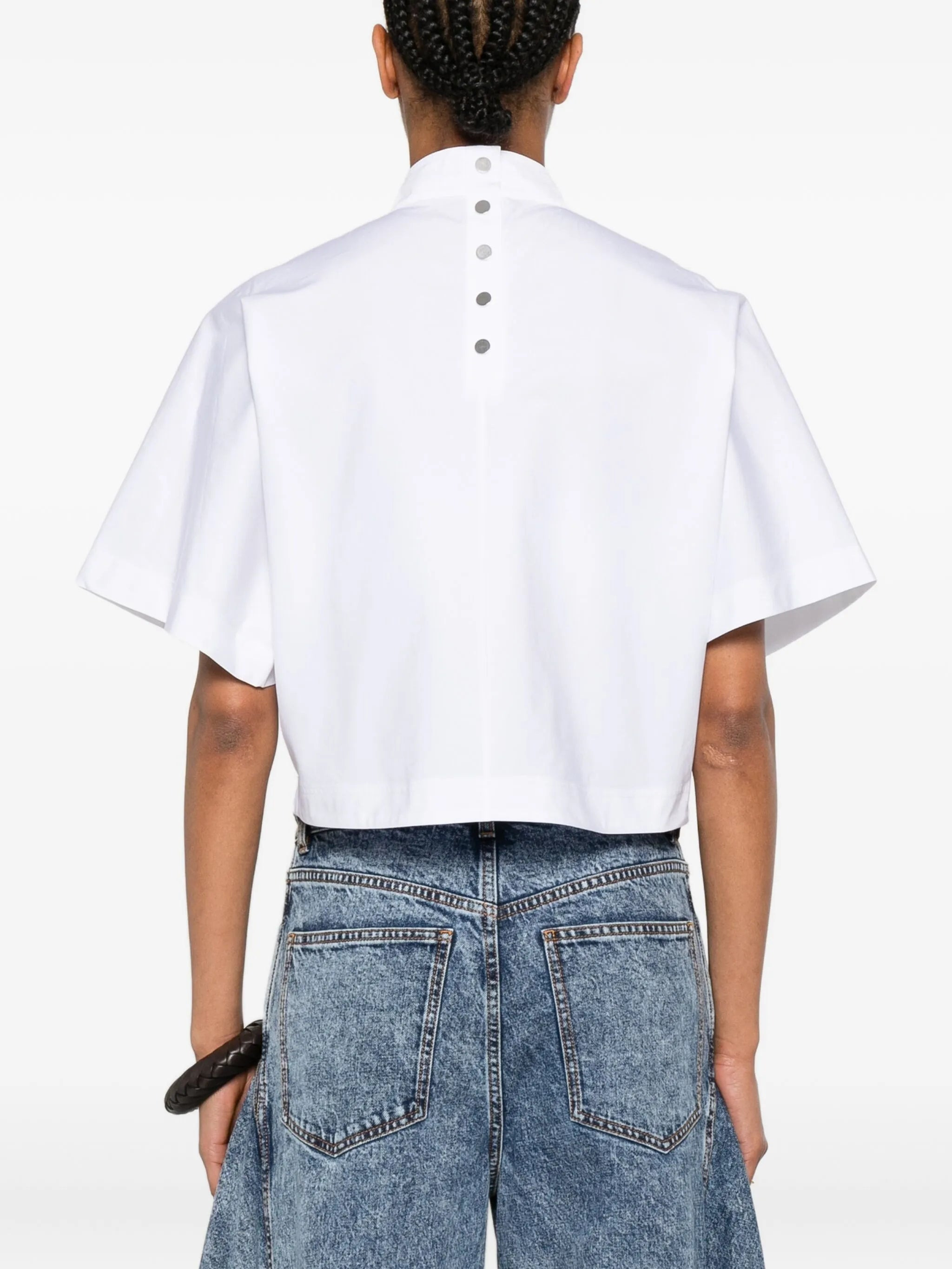 Alaïa Button-fastening Cotton Top - 5