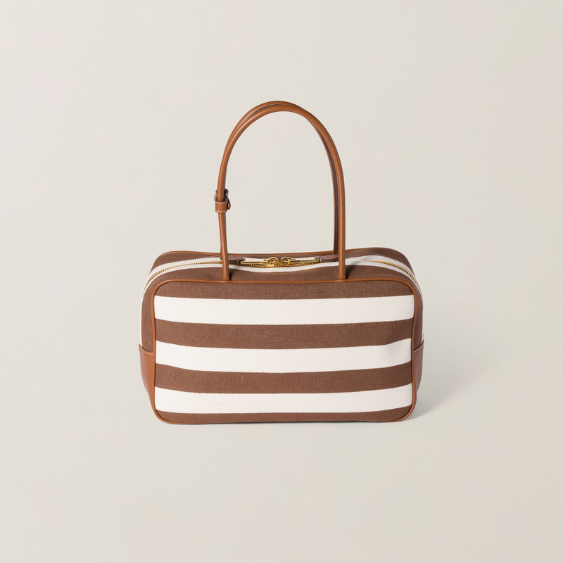 Beau canvas and leather bag 4