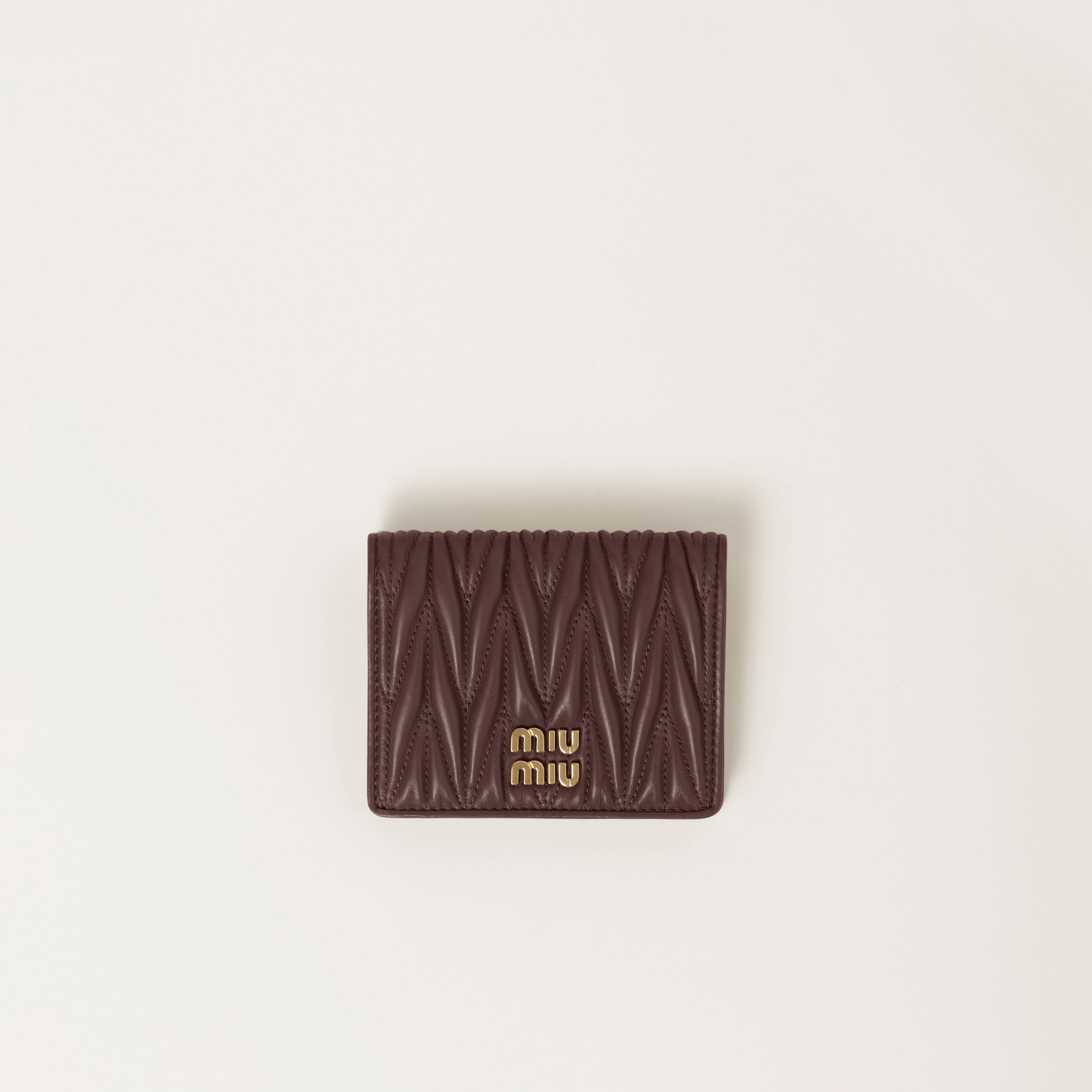 Small matelassé nappa leather wallet - 1