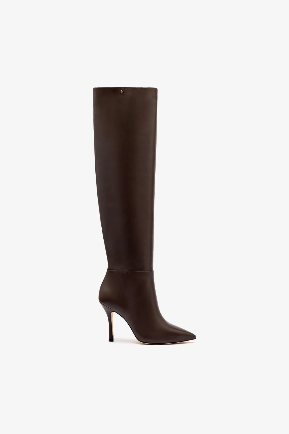 Kate Hi Boot In Brown Leather - 1