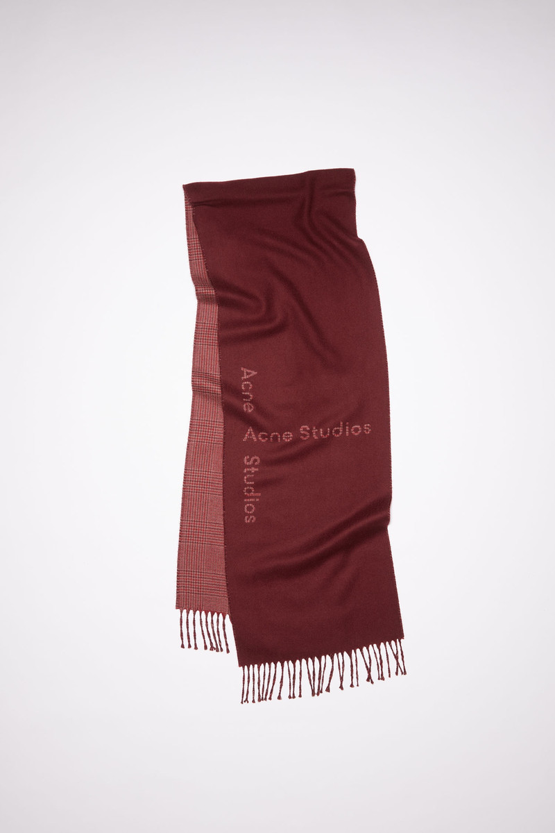 Double face scarf - Burgundy 1