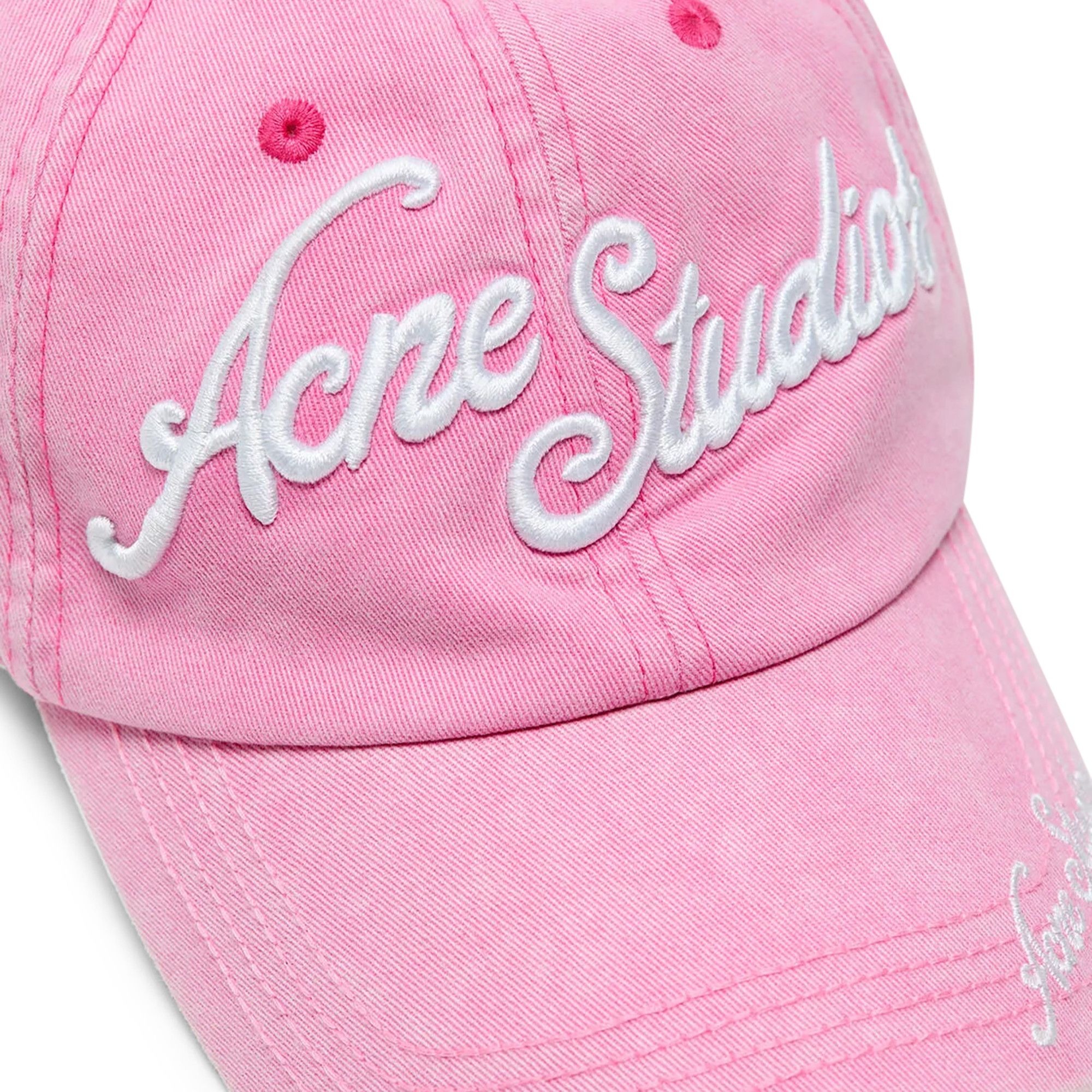 Acne Studios Logo Baseball Cap 'Bubble Pink' - 3