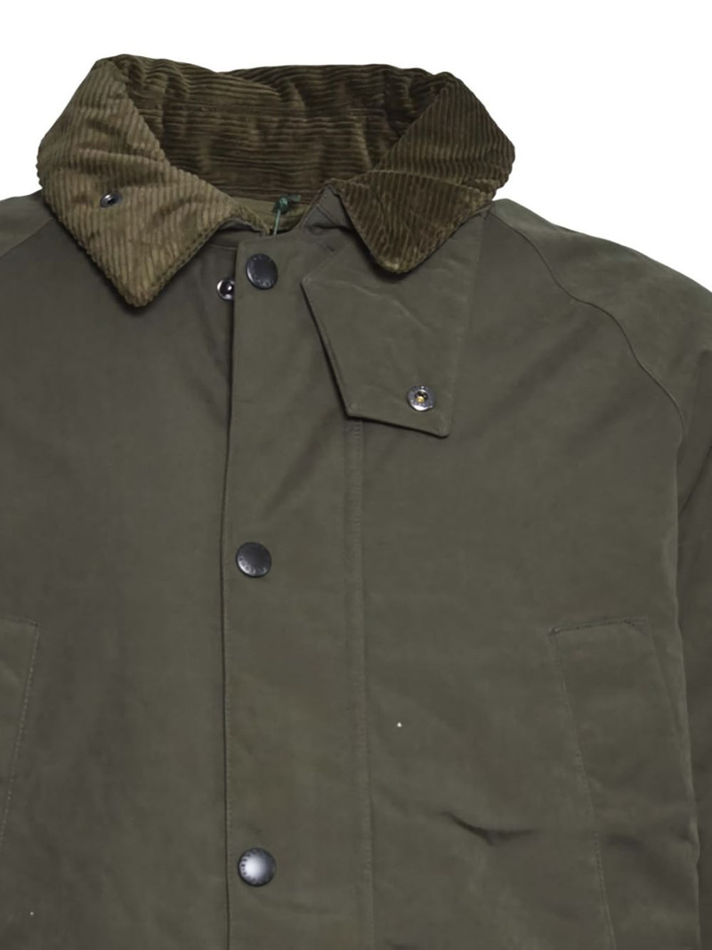 corduroy-collar single-breasted coat 3