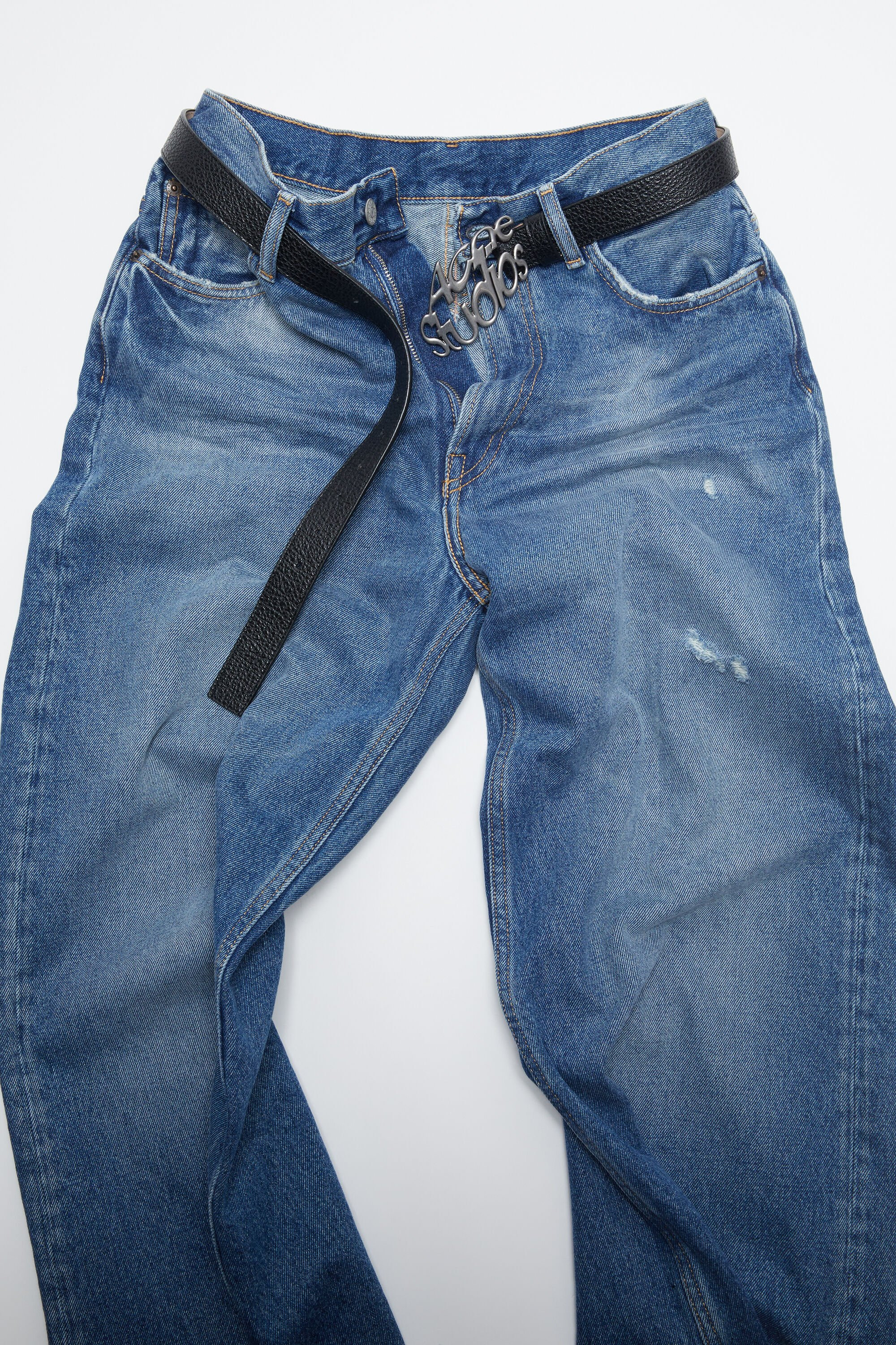 Logo buckle belt - Black - 3