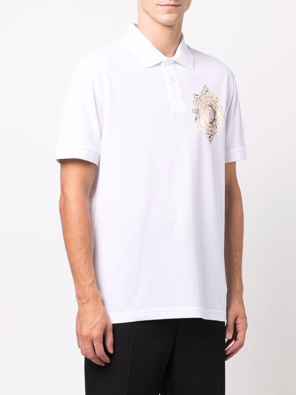 logo-crest polo shirt - 3