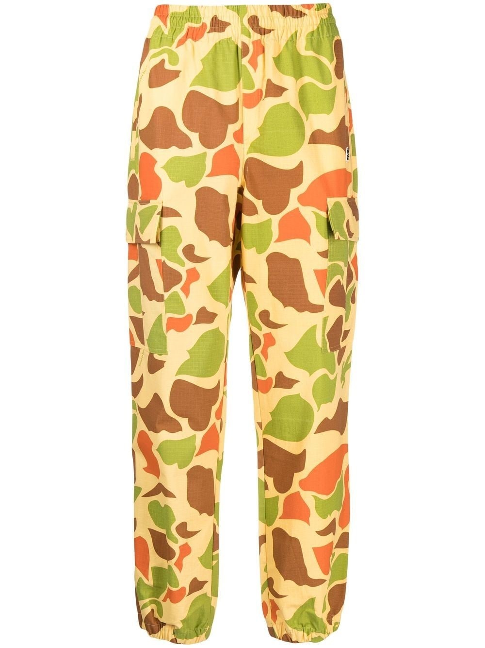 CAMOUFLAGE-PRINT ELASTICATED TROUSERS - 2