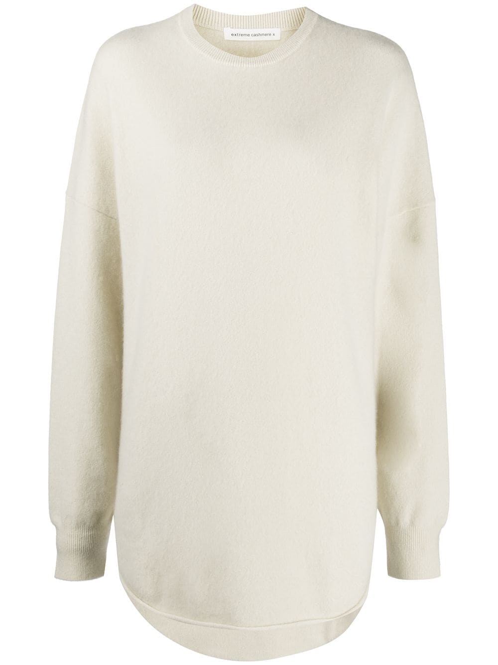 oversized rib-trimmed jumper - 1