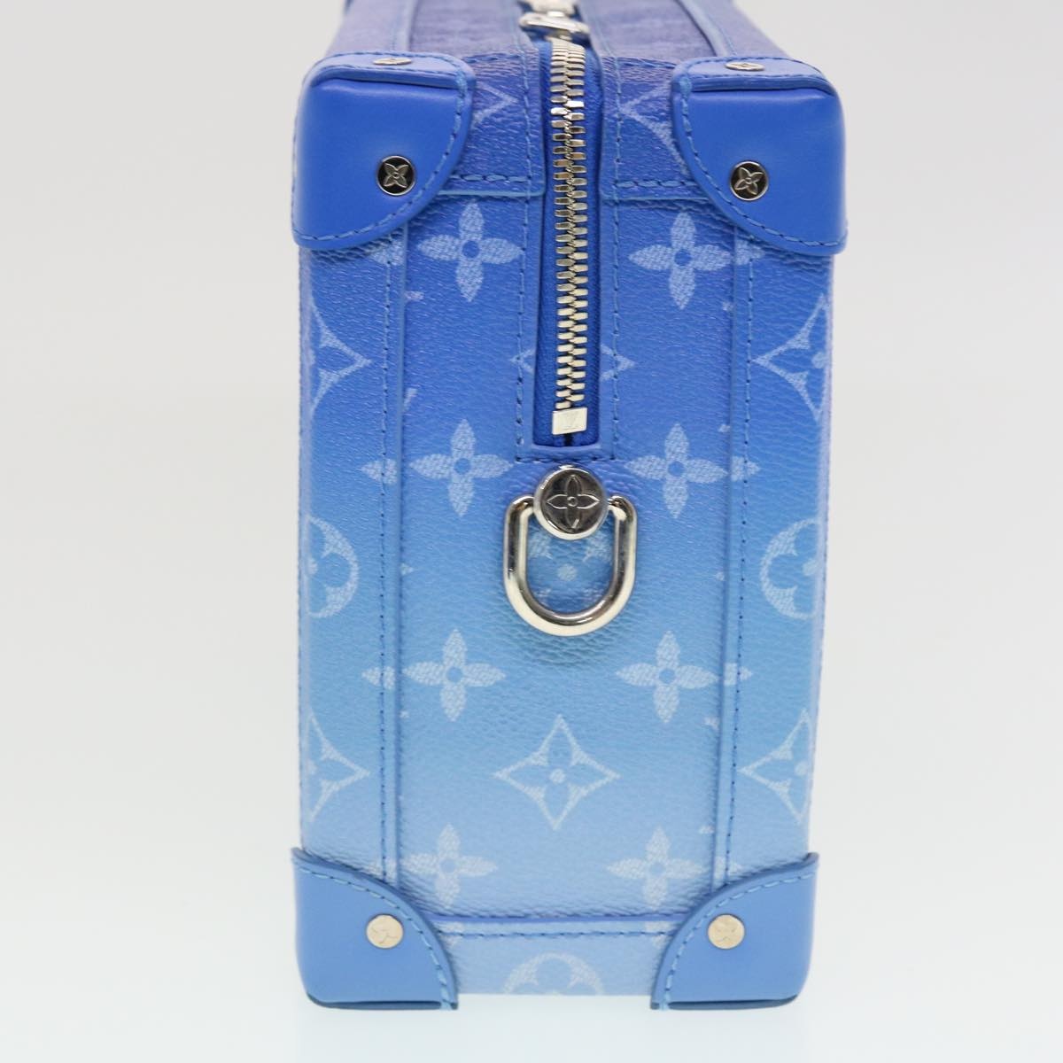 LOUIS VUITTON Monogram Clouds Soft Trunk Shoulder Bag Blue M45430 - 3