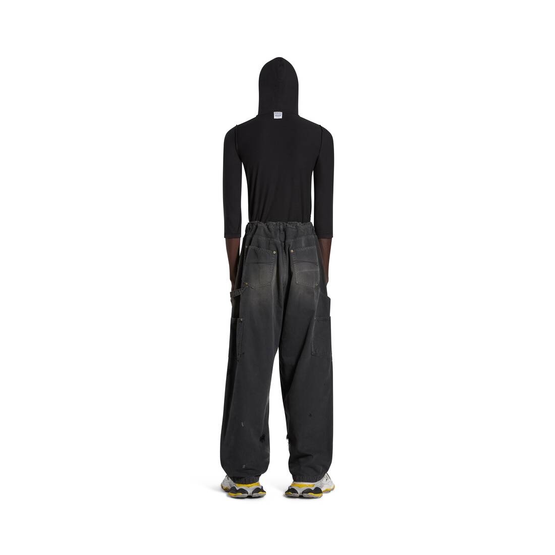 Men's Double Knee Pants in Black - 4