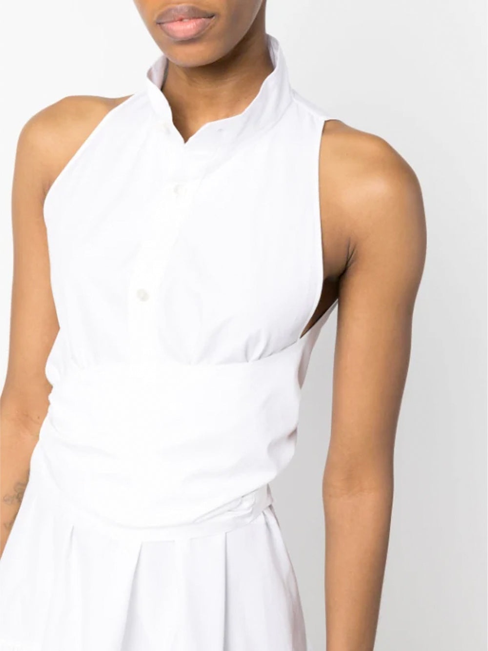 Alaïa Poplin Tie-Waist Mini Dress | kirnazabete | REVERSIBLE