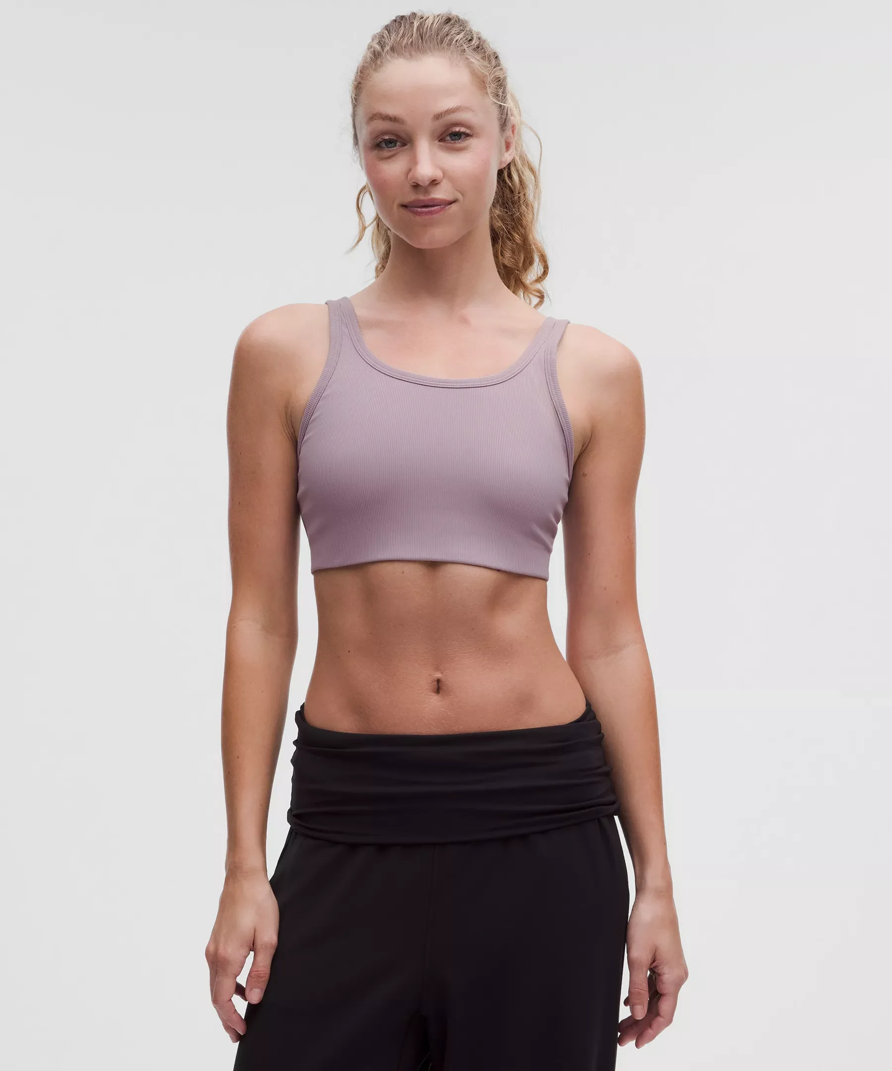 Nulu Ribbed Scoop-Neck Bra *Light Support, B/C Cup - 1