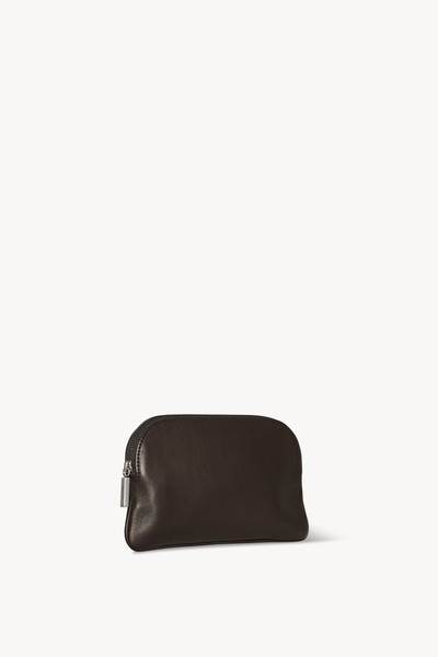 The Row EW Circle Pouch in Leather outlook