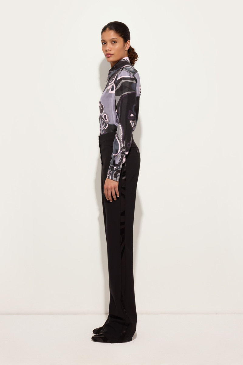 ORCHIDEE PRINT SILK TWILL SHIRT 3