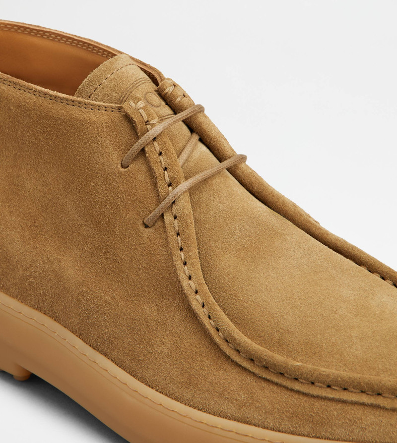 WINTER GOMMINO ANKLE BOOTS IN SUEDE - BROWN 5