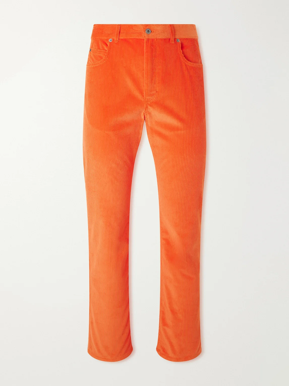 Straight-Leg Cotton-Corduroy Trousers - 1