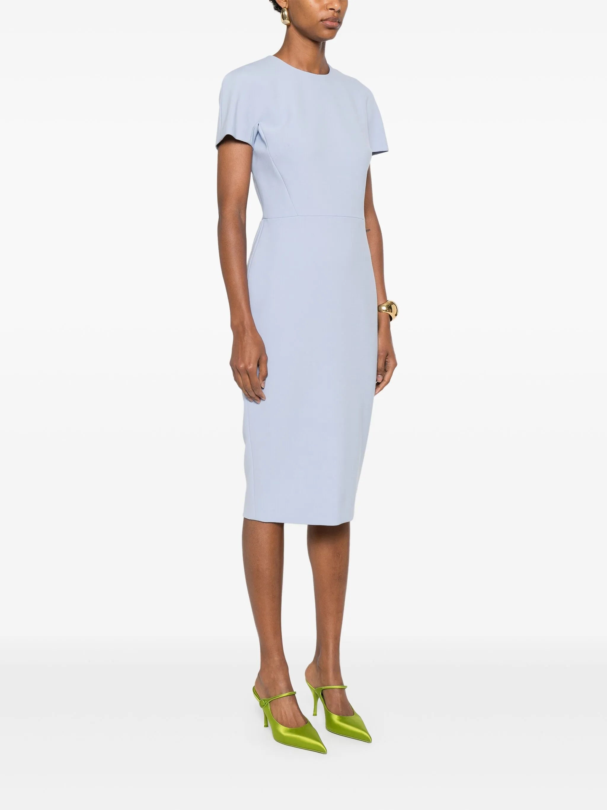 Crew-neck Midi Dress - 4