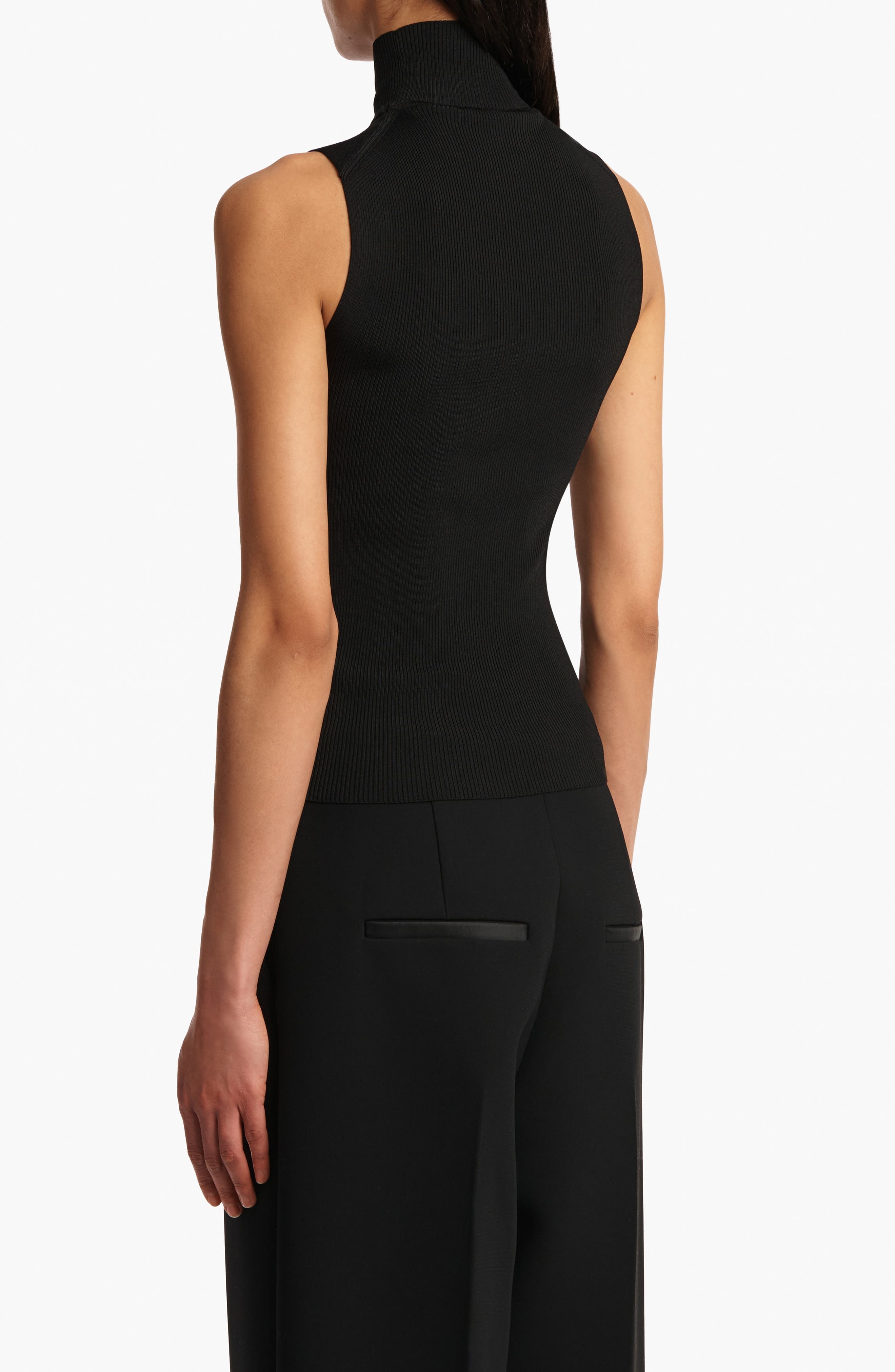 Khaite Benita Rib Top in Black at Nordstrom - 2