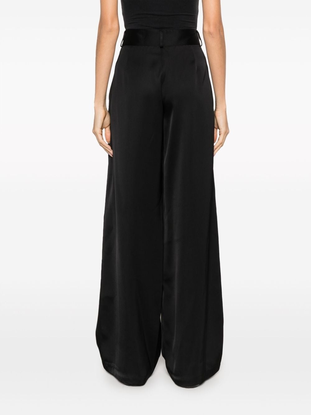 high-waisted wide-leg trousers - 4