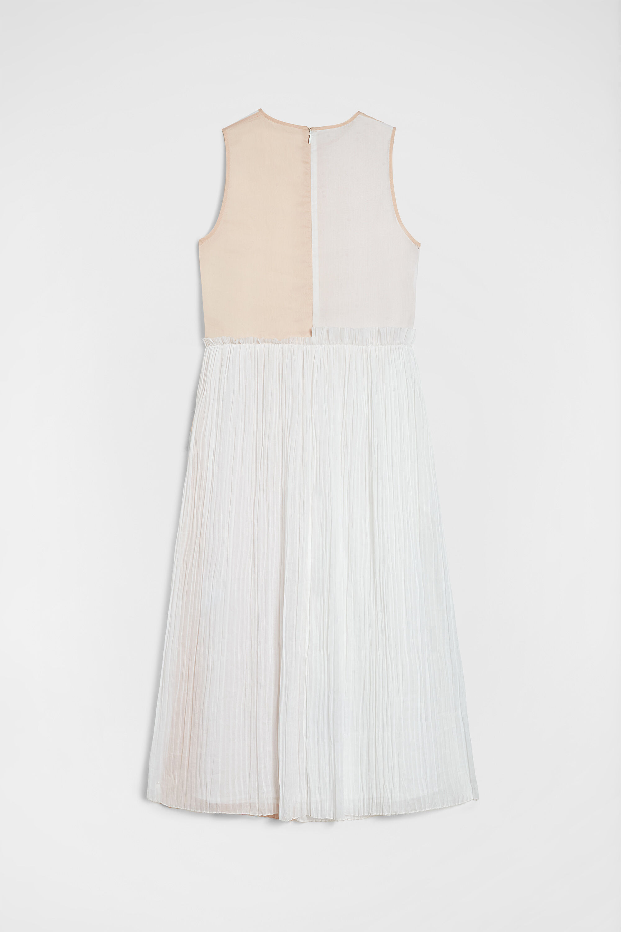 Cotton Muslin Pleated Dress - 6