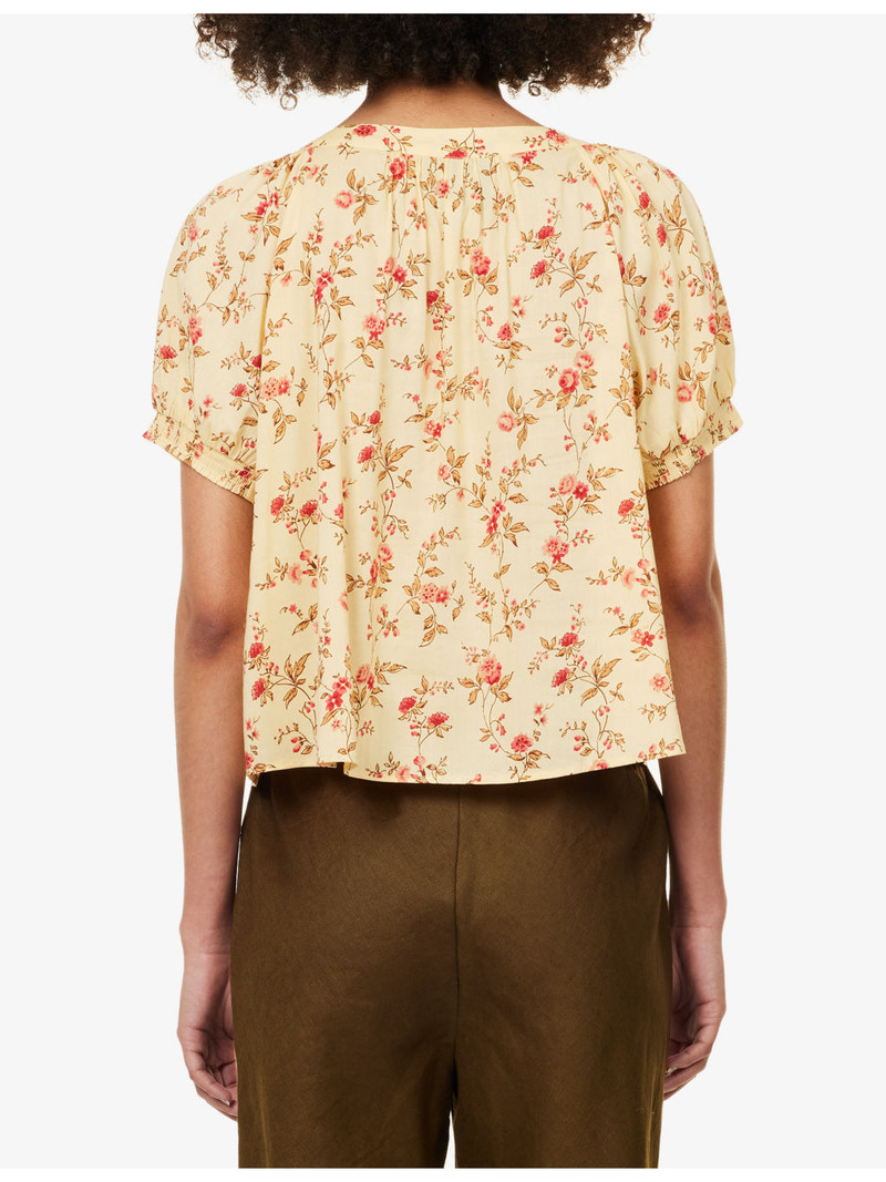Calia Flora-Printed Cotton-Blend Top 4