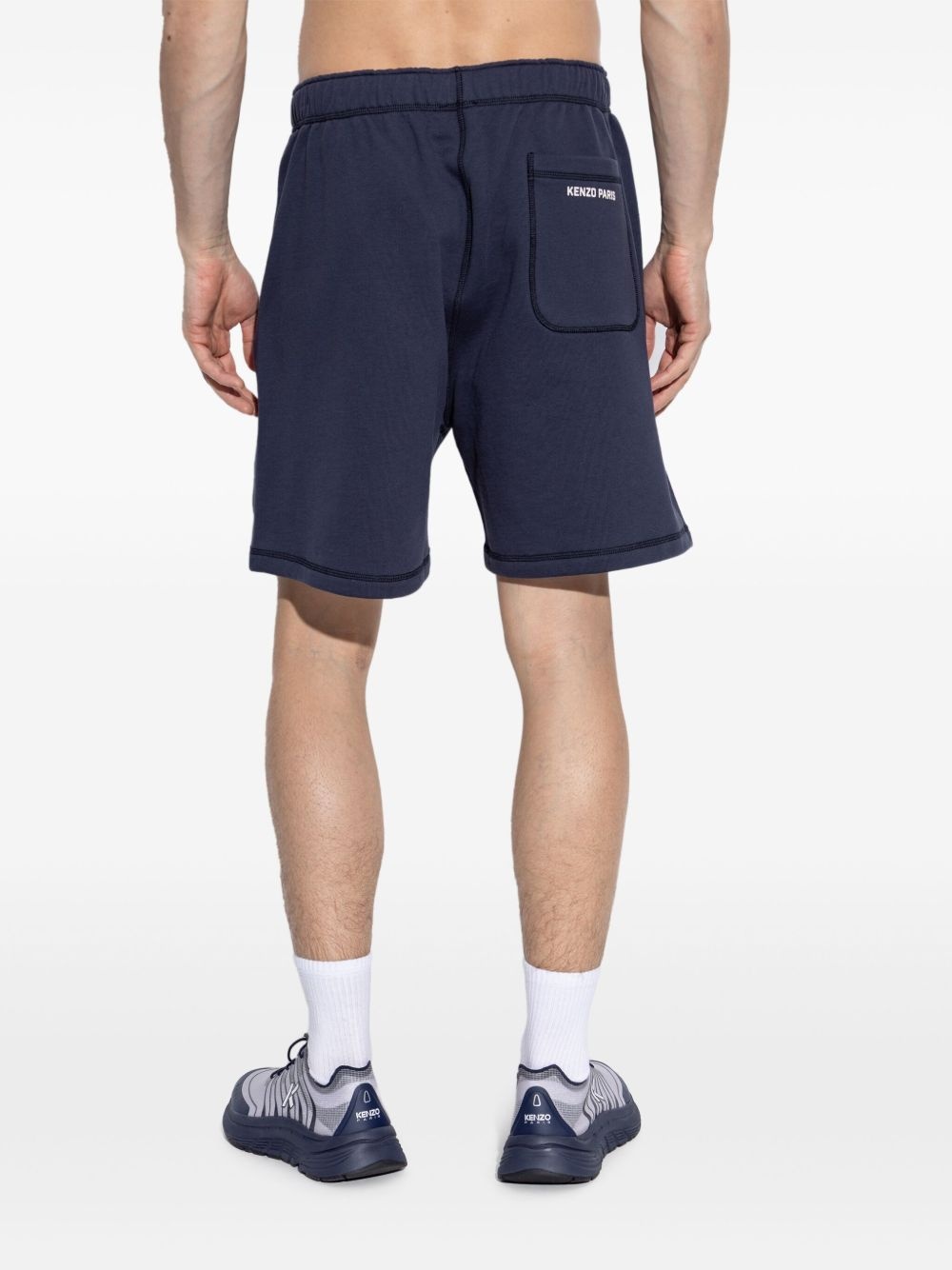 logo-print shorts - 4