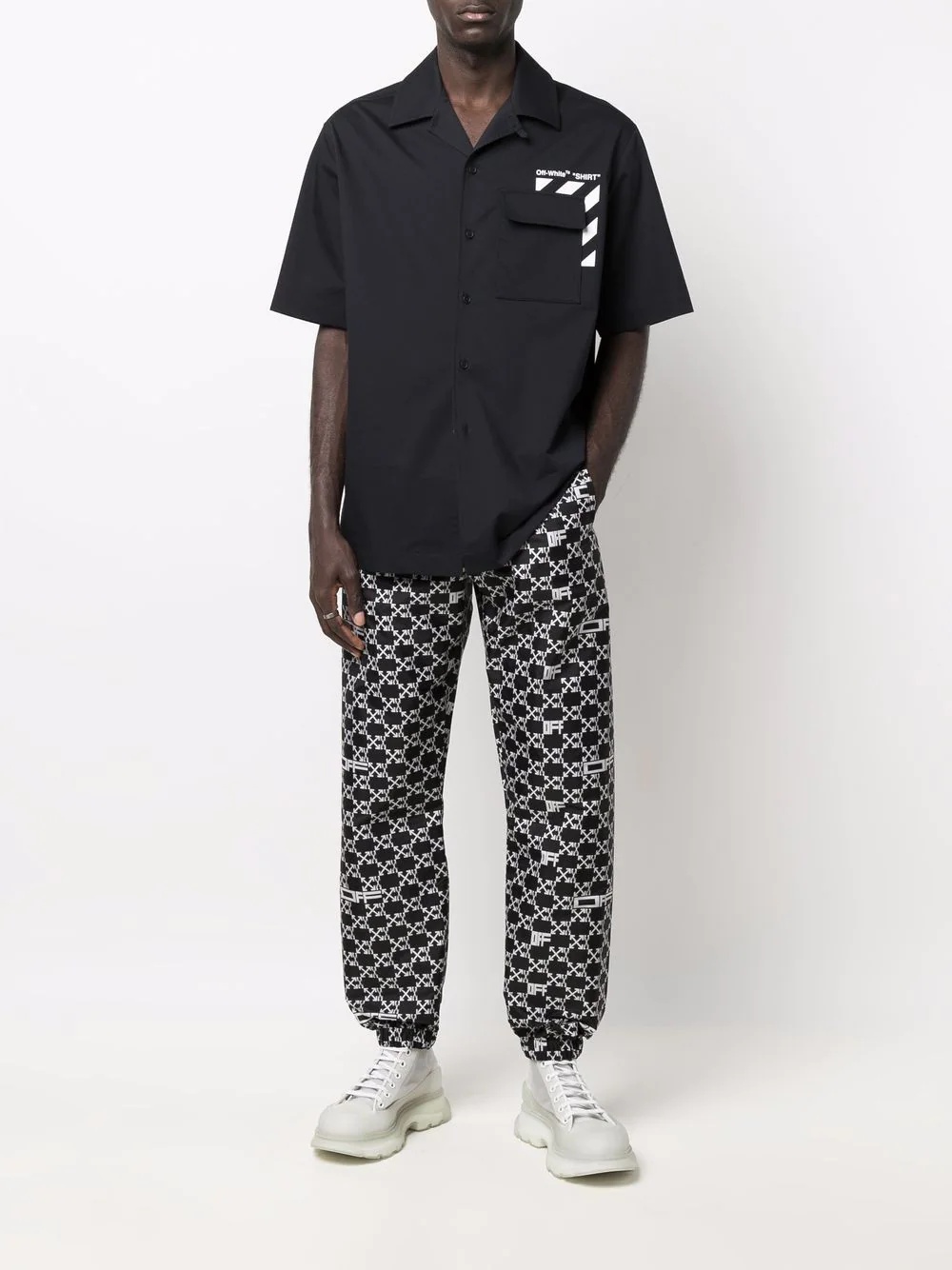 all-over logo track pants - 2