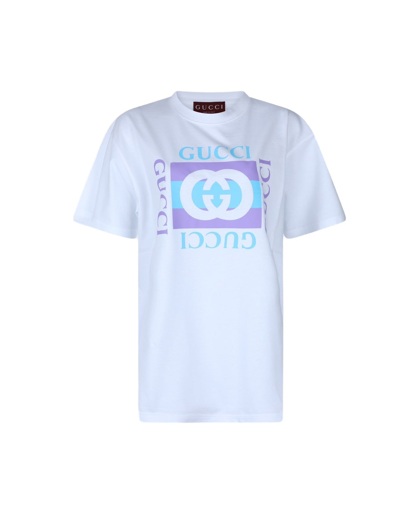 White Cotton T-shirt - 1