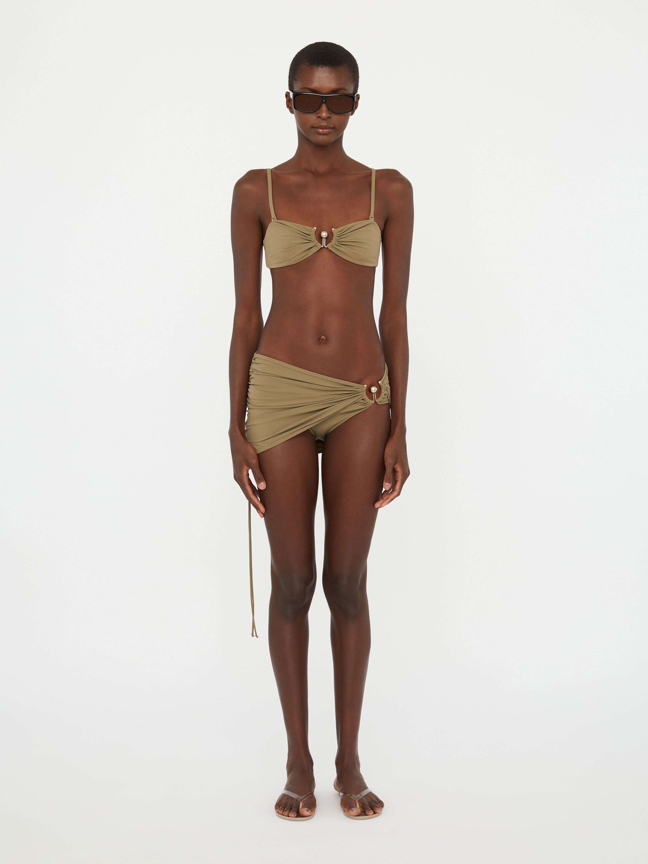 Ruched Prong Bandeau - 2