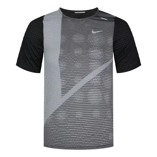 Nike Rise 365 Future Fast Running Short Sleeve Black Gray Blackgray CJ5689-010 - 1