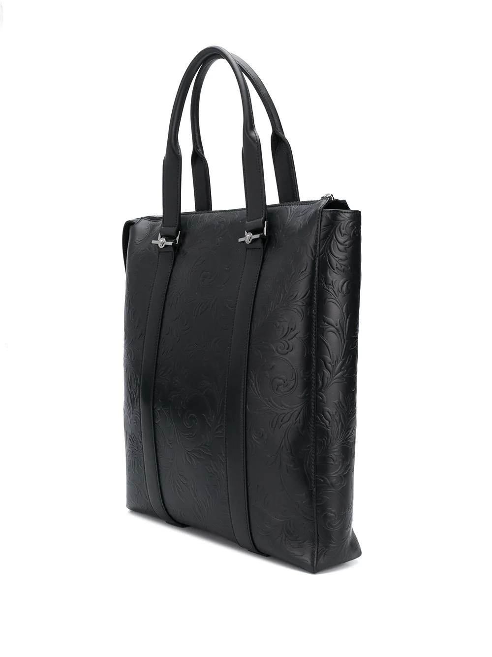 Barocco-embossed tote bag - 3