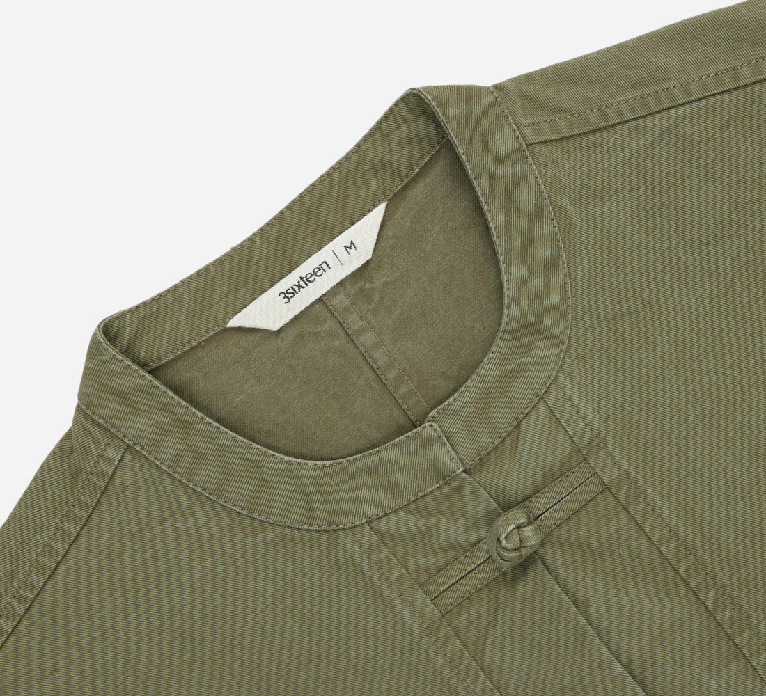 Kung Fu Jacket - Olive Twill - 3