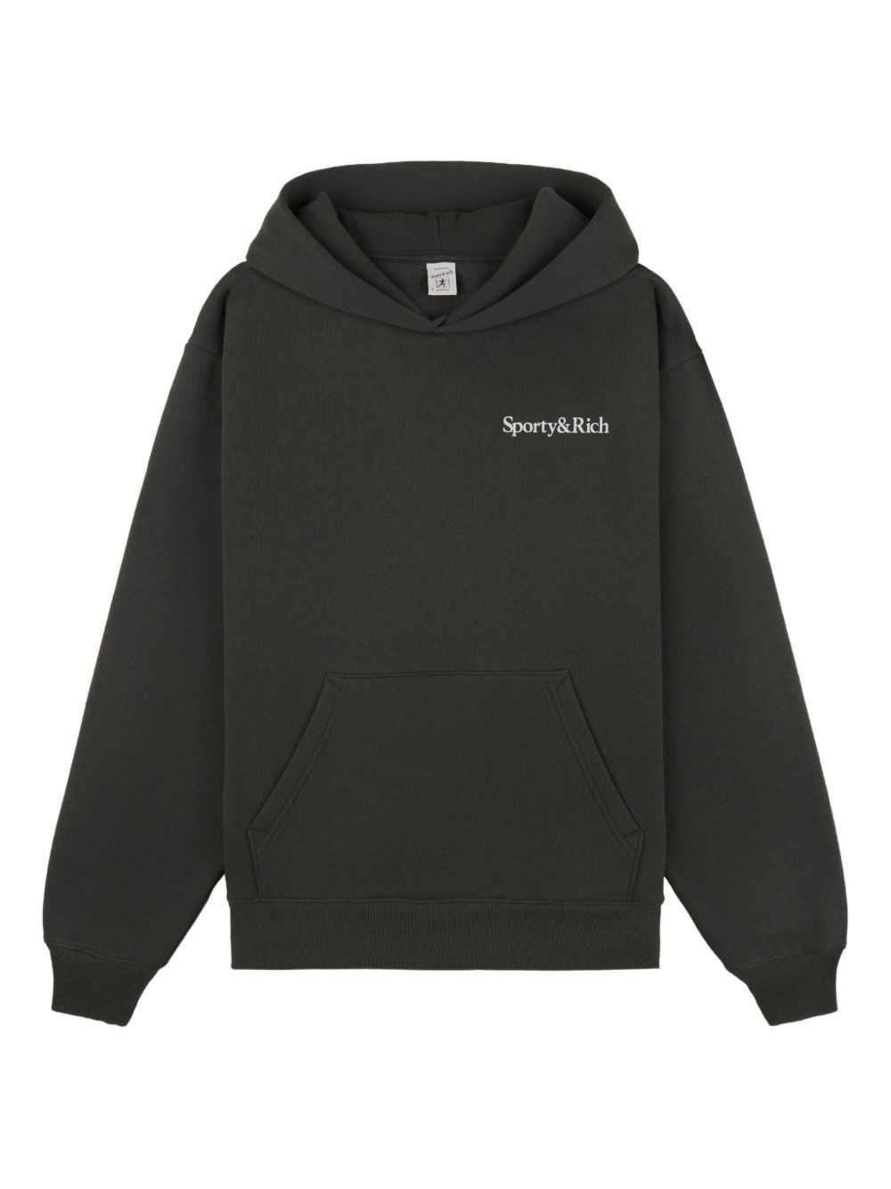 printed long-sleeve hoodie - 1