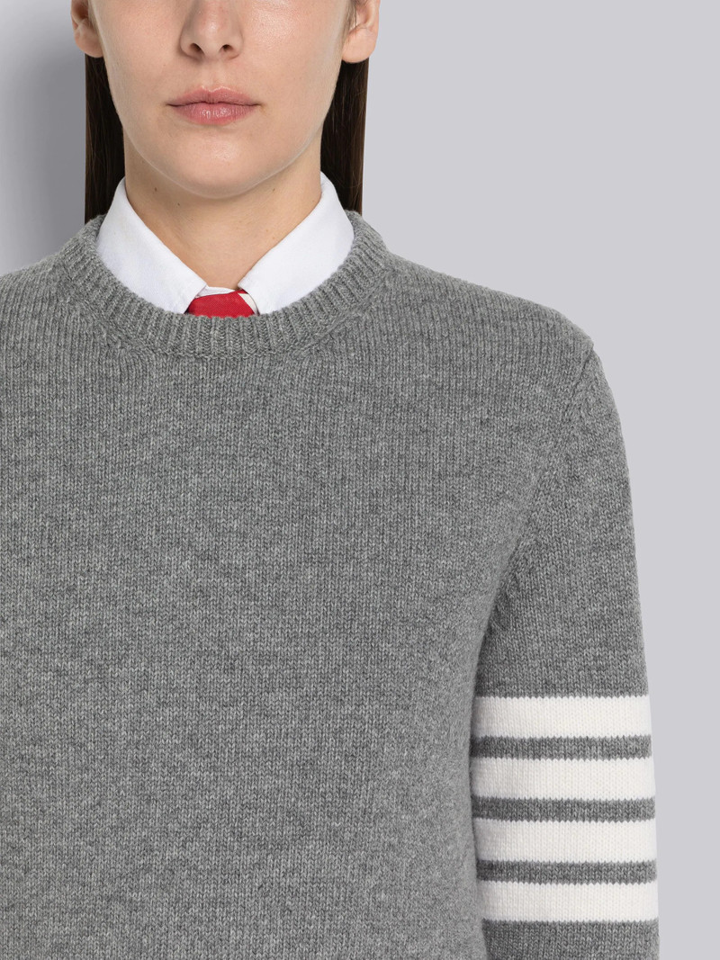 Merino Wool Lobster Intarsia 4-Bar Pullover 5