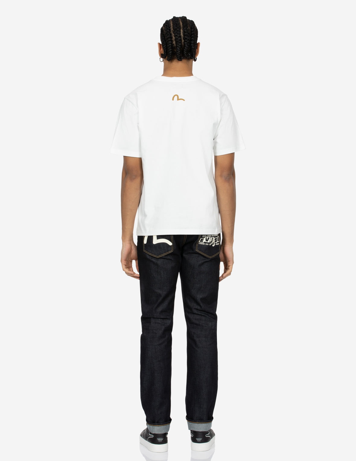 Playful Godhead and Seagull Print Slim Fit Denim Jeans #2010 - 5