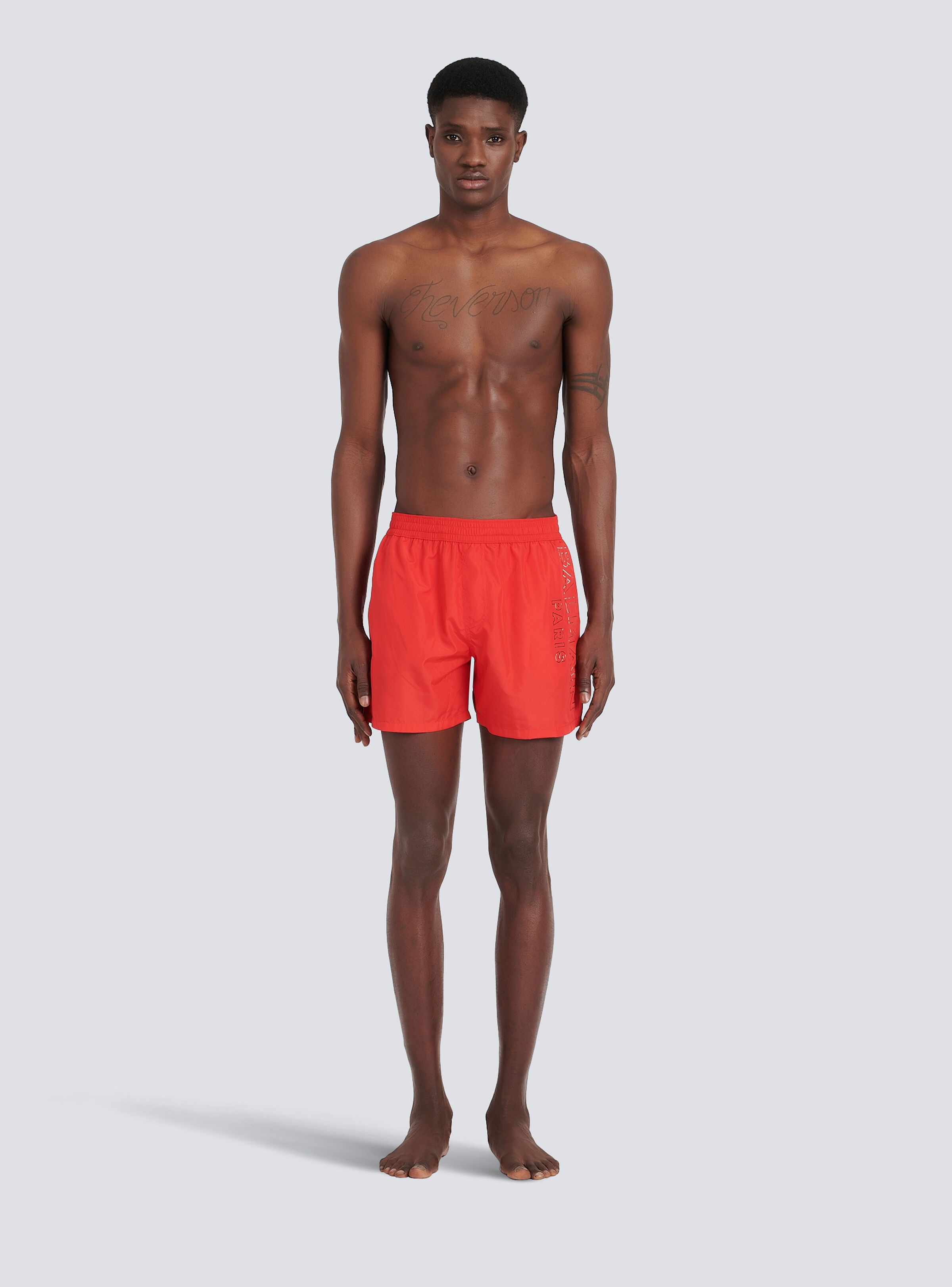 Balmain logo swim shorts - 3