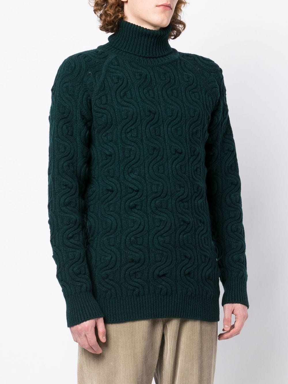 roll-neck wool jumper - 3