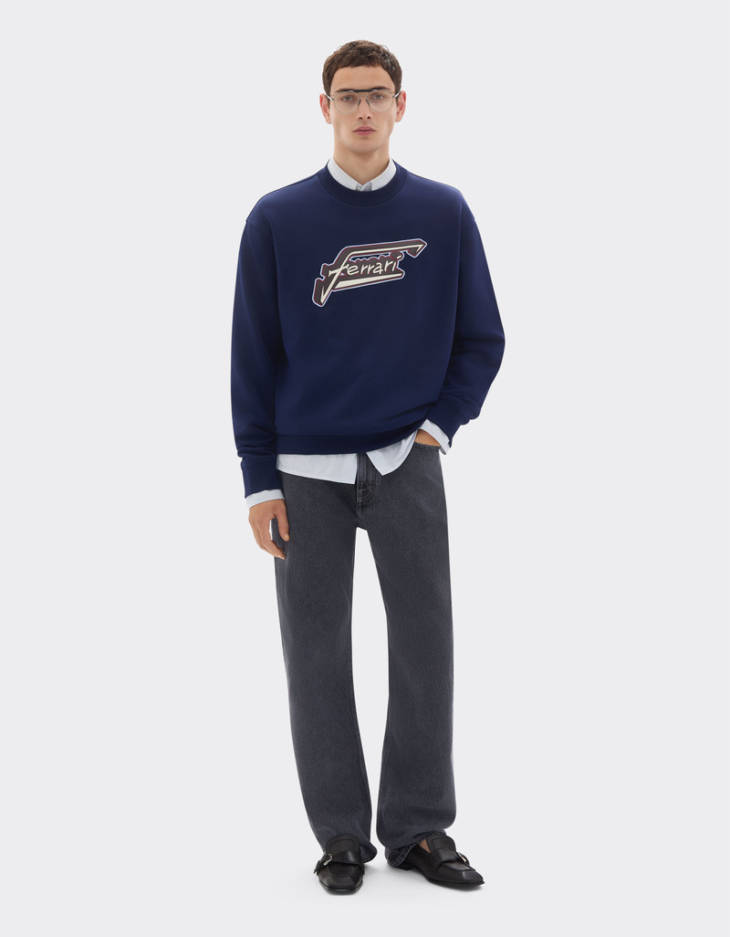 Ferrari Cotton sweatshirt with Ferrari patch outlook