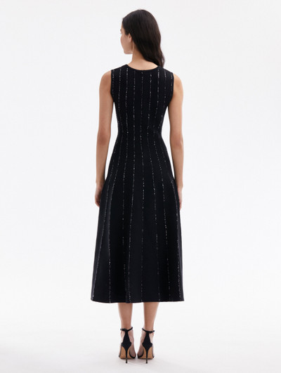 Oscar de la Renta SEQUIN EMBROIDERED KNIT DRESS outlook