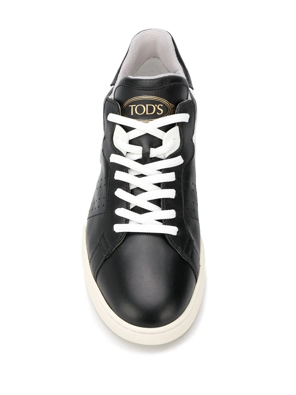 low-top leather sneakers  - 4