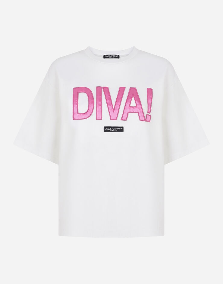 Jersey T-shirt with diva patch - 3